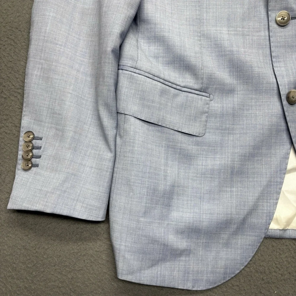 SUITSUPPLY Lazio Single Breasted Slim‎ Fit Sport Coat Angelico Wool Mens US 38R
